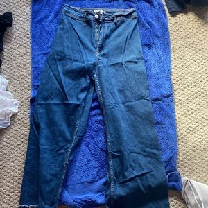 Zara Blue Wash Marine Straight Jeans